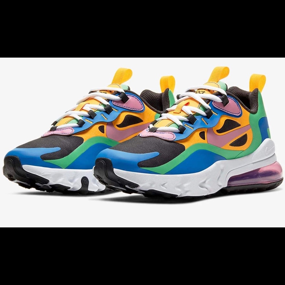 NIKE WOMEN/YOUTH SIZE NIKE AIR MAX 27O REACT(GS) - Picture 2 of 8